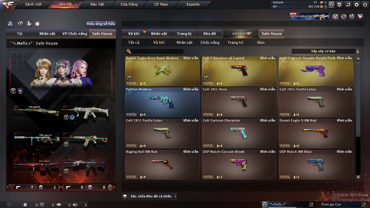 shop acc cf uy tin gia re